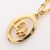 DIOR DIOR LOGO NECKLACE GP GOLD