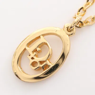 Dior Logo Necklace Gp Gold