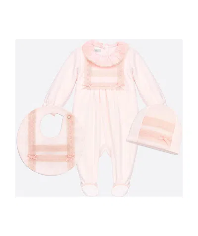 Dior Logo Newborn Gift Box In Pink