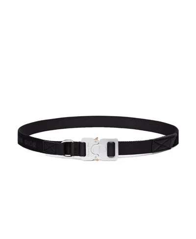 Dior Logo Nylon Belt In Black