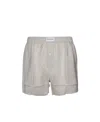 Dior Logo Pajamas Shorts In Gray