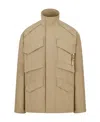 Dior Logo Parker Coat In Nude