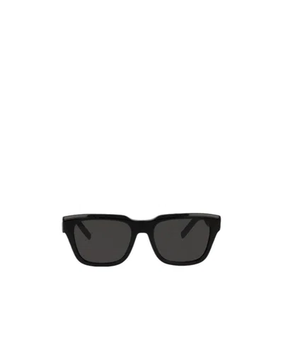 Dior Logo-print Arm Sunglasses In Black