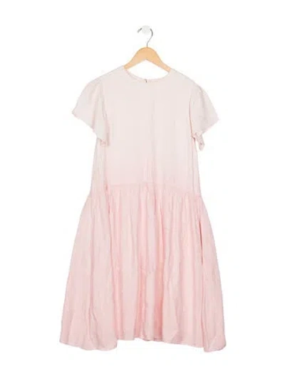 Pre-owned Dior Kids' Logo Print Dress In Pink