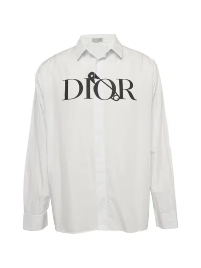 Pre-owned Dior Logo-print Shirt In White