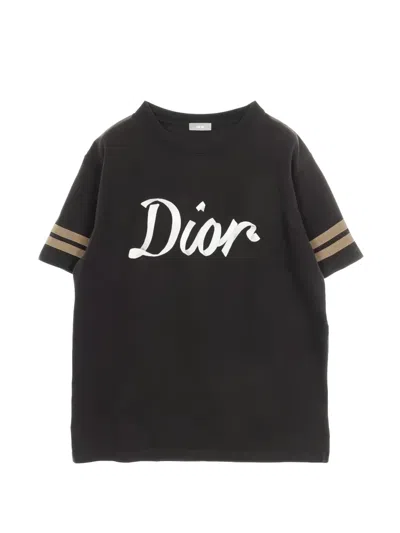 Pre-owned Dior Logo-print T-shirt In Black