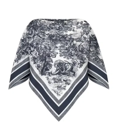 Dior Logo-printed Blouse In Gray