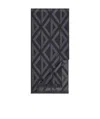 Dior Logo Printed Scarf In Black