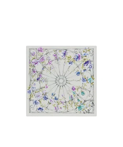Dior Logo Printed Silk Scarf In White