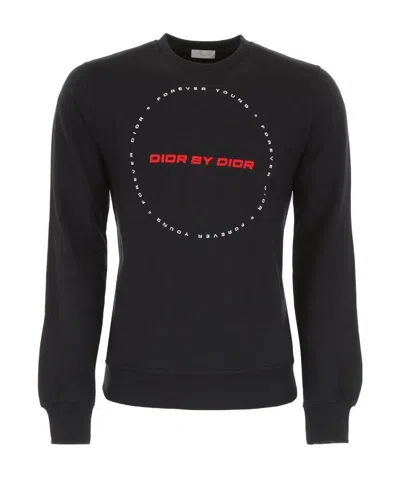 Dior Logo Printed Sweater In Black