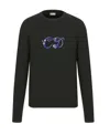 Dior Logo Pullover In Black