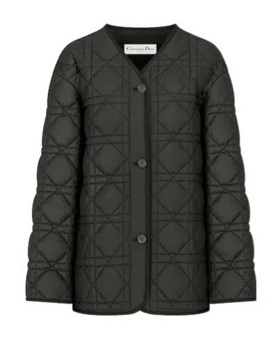 Dior Logo Quilted Cotton Suit In Black