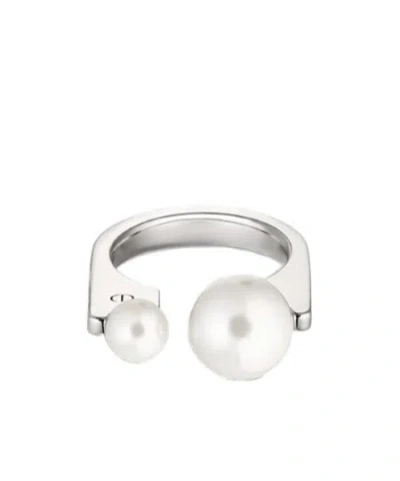 Dior Logo Ring In White