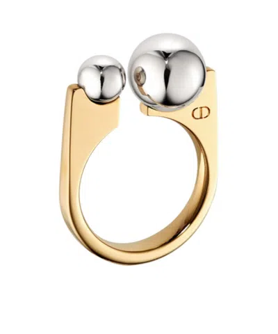 Dior Logo Ring In Yellow