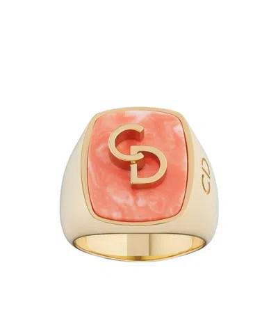 Dior Logo Ring In Gold