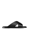 Dior Logo Sandals In Black