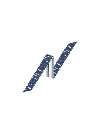 Dior Logo Scarf In Blue