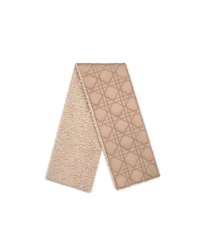 Dior Logo Scarf In Nude