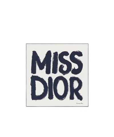 Dior Logo Scarf In White