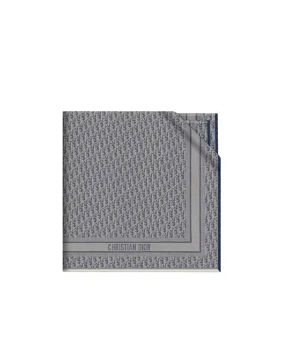 Dior Logo Shawl In Gray