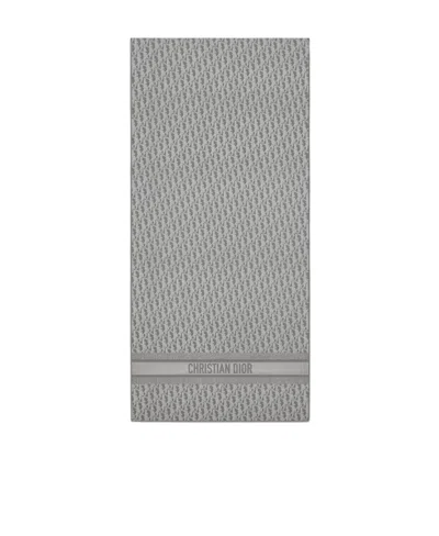 Dior Logo Shawl In Grey