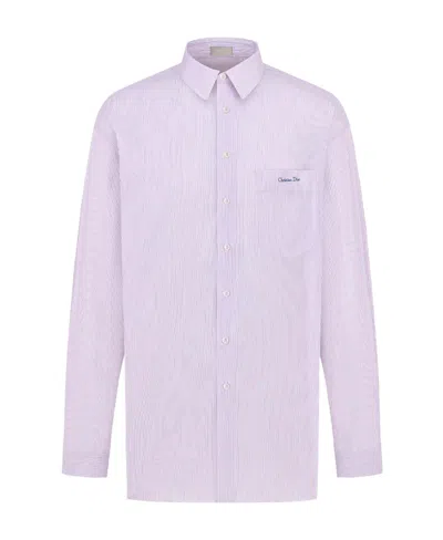 Dior Logo Shirt In Purple