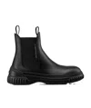 Dior Logo Short Boots In Black