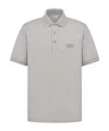 Dior Logo Short-sleeved Polo Shirt In Gray