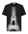 Dior Logo Short-sleeved T-shirt In Black