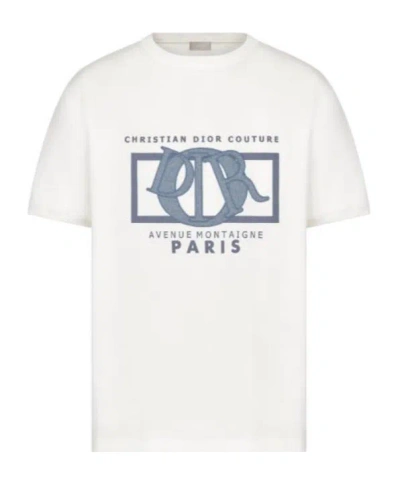 Dior Logo Short-sleeved T-shirt In White
