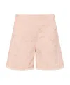 Dior Logo Shorts In Nude