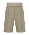 Dior Logo Shorts In Nude