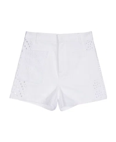 Dior Logo Shorts In White