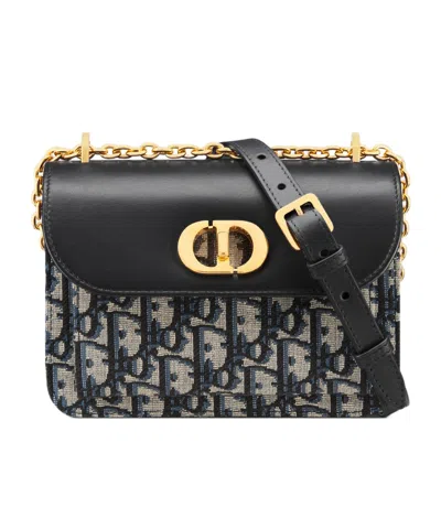 Dior Logo Shoulder Bag In Black