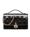 Dior Logo Shoulder Bag In Black