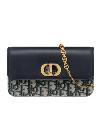 Dior Logo Shoulder Bag In Black