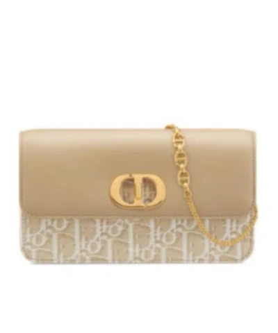 Dior Logo Shoulder Bag In Nude