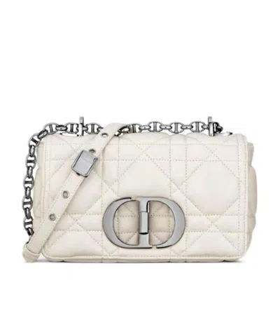Dior Logo Shoulder Bag In White