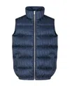 Dior Logo Sleeveless Down Jacket In Blue