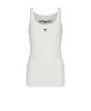 Dior Ribbed White Cotton Jersey Tank Top