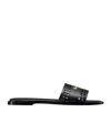 Dior D-lane Open-toed Slippers In Black