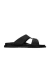 Dior Logo Slippers In Black