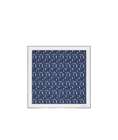 Dior Logo Square In Blue