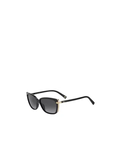 Dior Logo Square Sunglasses In Black