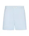 Dior Logo Striped Pajamas In Blue