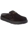 Dior Logo Suede Mule In Brown