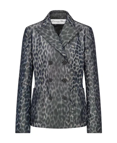 Dior Logo Suit Jacket In Black
