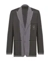 Dior Logo Suit Jacket In Black