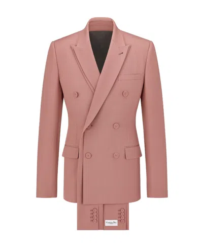 Dior Logo Suit Jacket In Pink
