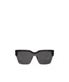 Dior Club Rectangular Shield Sunglasses In Black